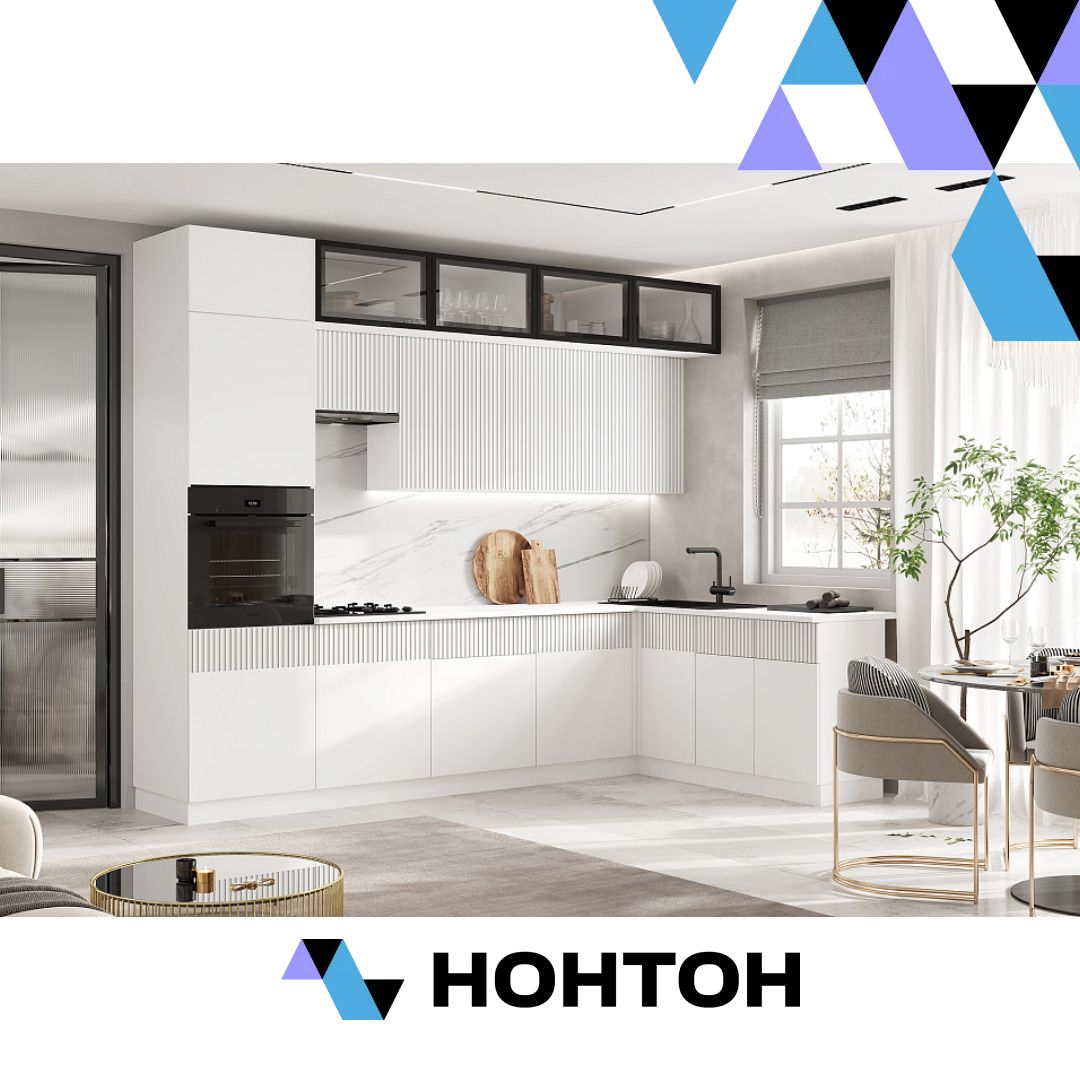 Кухня угловая Оливия 3.0 х 1.8 м шарли белый