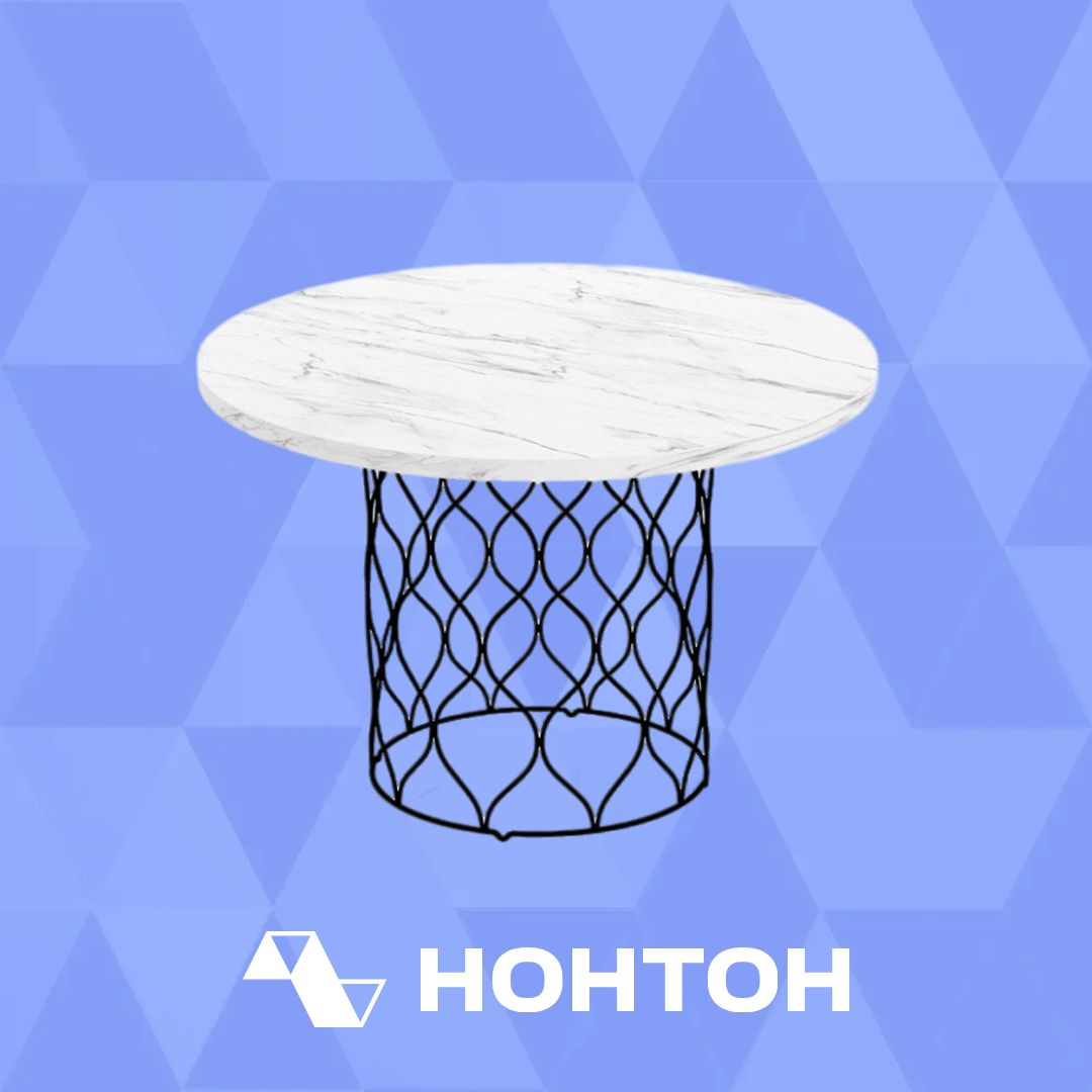 Стол журнальный SHT-TU49/TT черный муар / мрамор кристалл