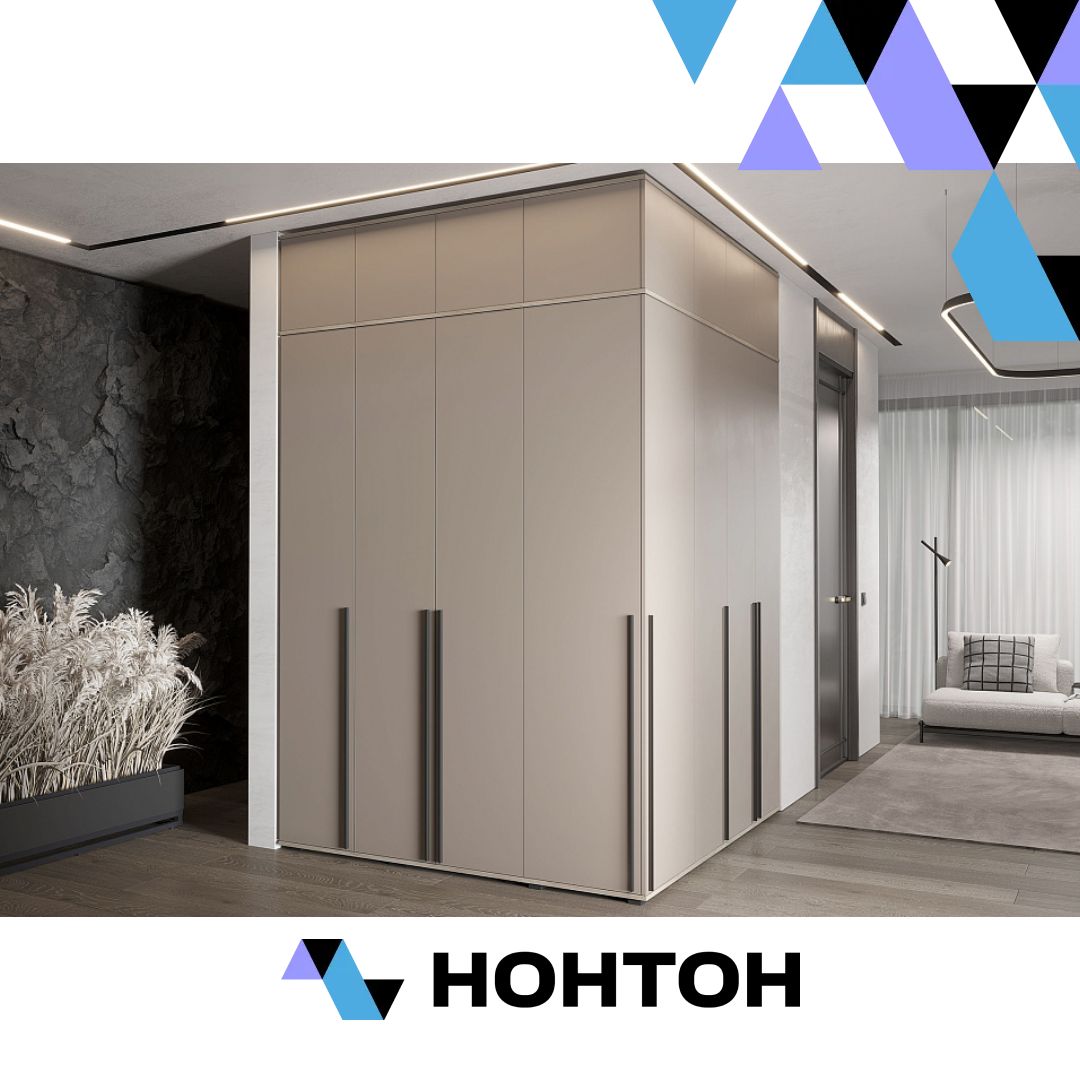 Комплект шкафов с антресолью Норд №3 дуб крафт серый / кашемир