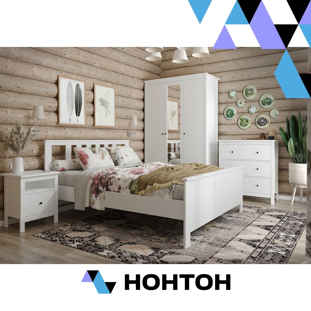 Спальня Сага № 1 белая