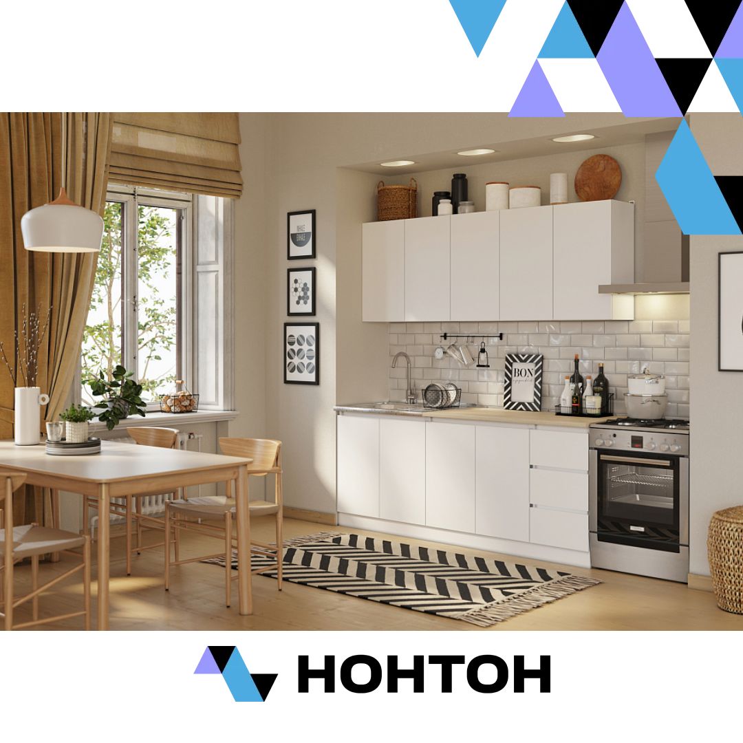 Кухня Челси 2.0 м белая