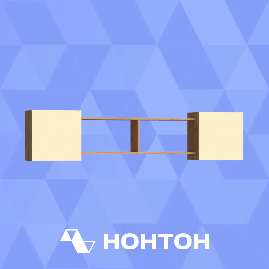 Антресоль Челси Color дуб крафт / слоновая кость
