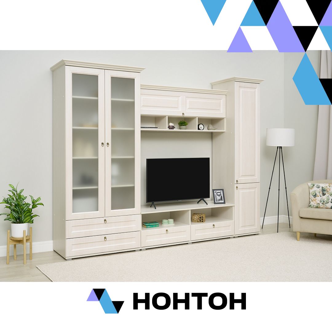 Стенка Престиж-1 №1 cандал светлый