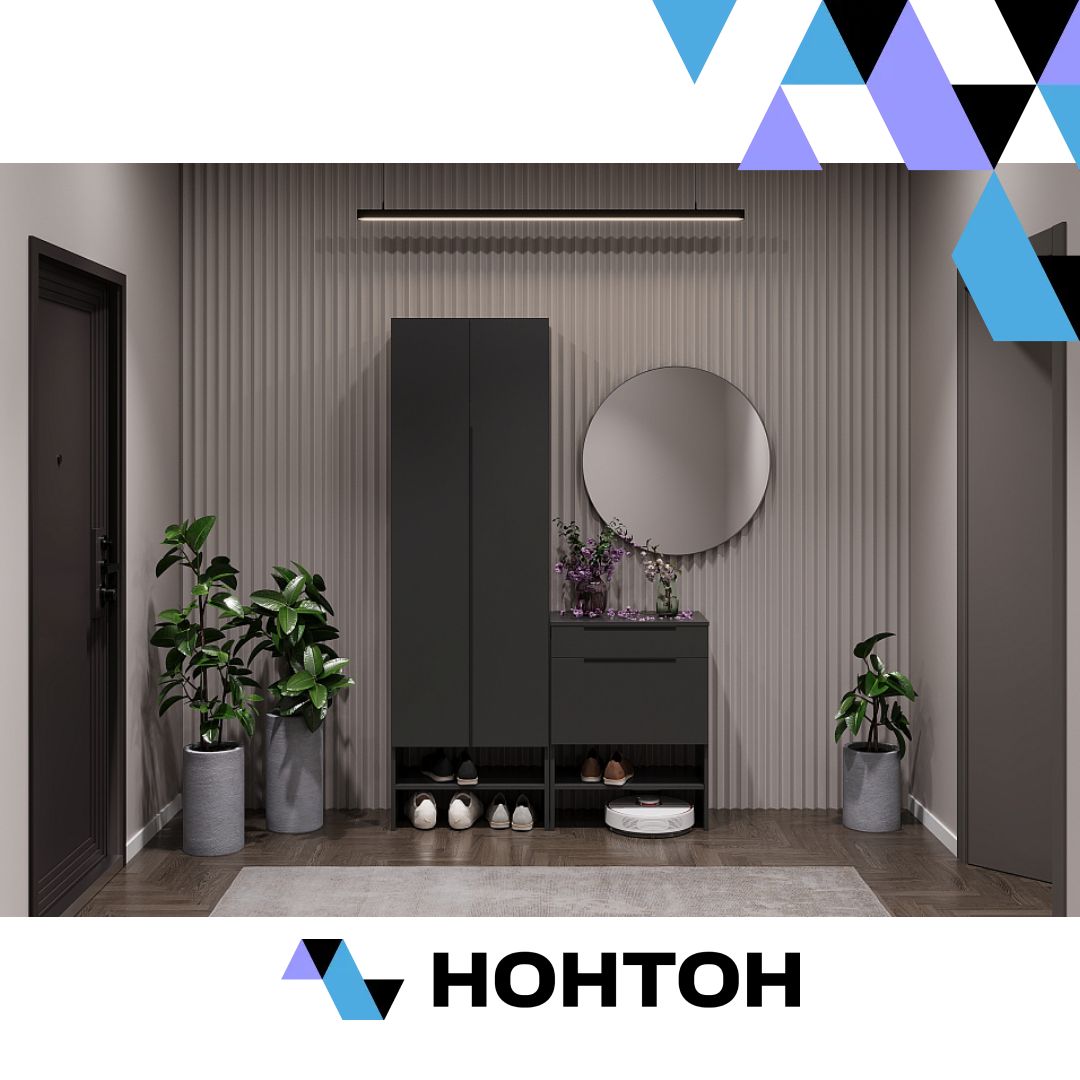 Прихожая Тивина №4 графит серый