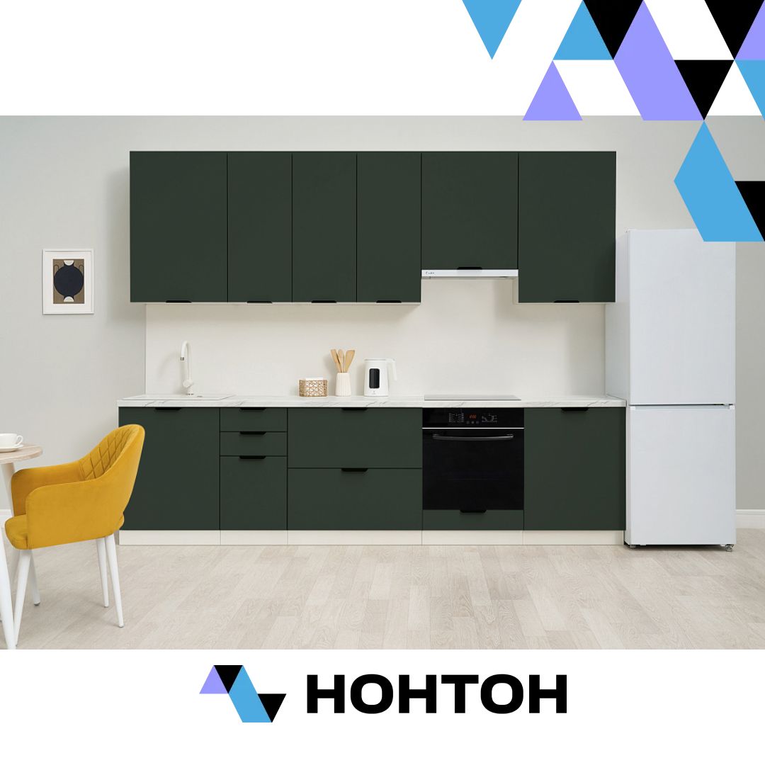 Кухня Норд софт пихтовый зеленый