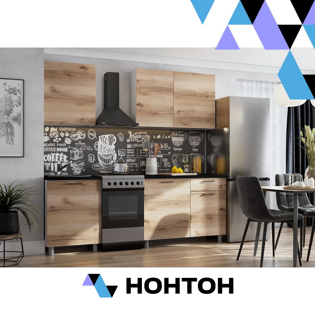 Кухня Сити 1.7 м дуб делано