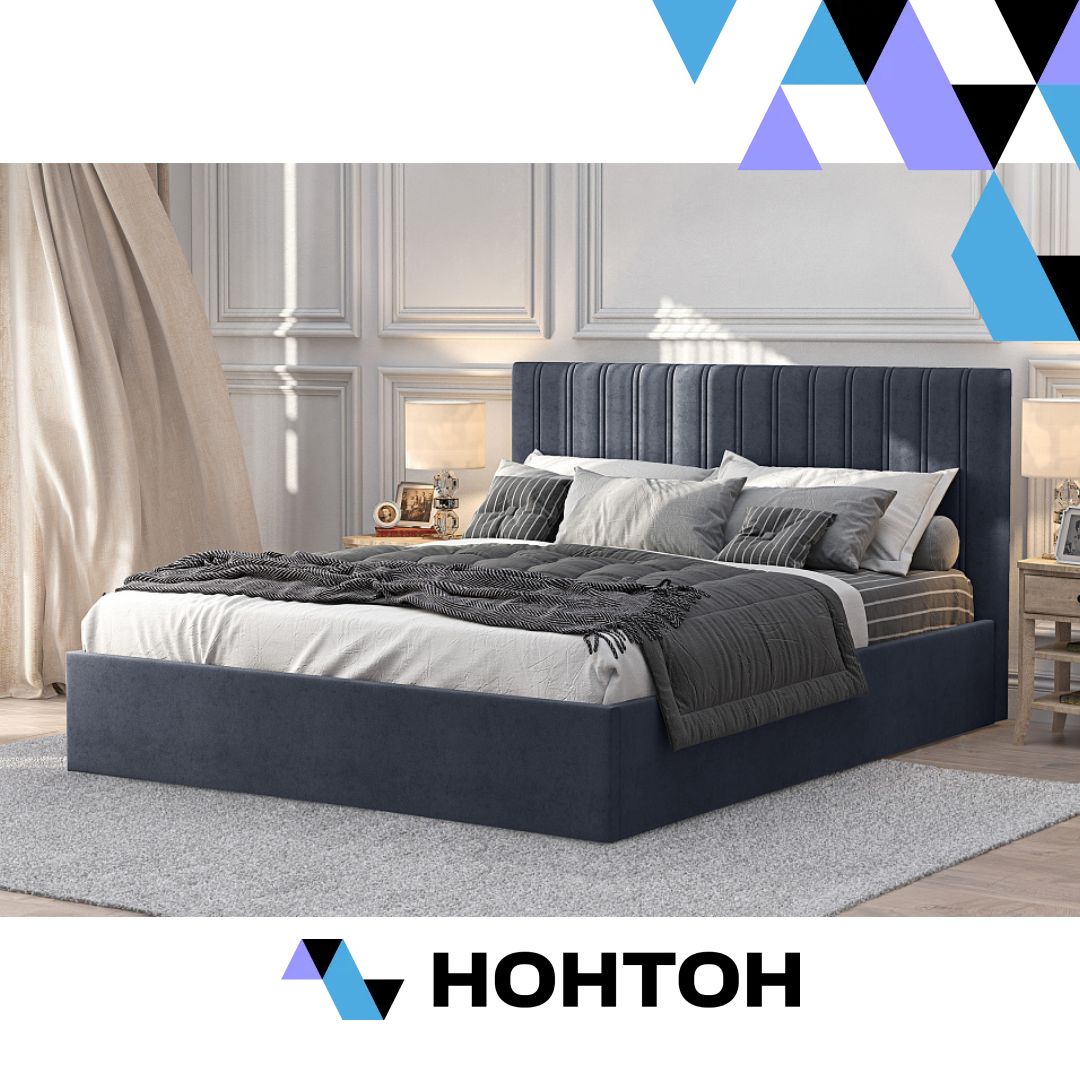 Кровать Сенди темно-серая