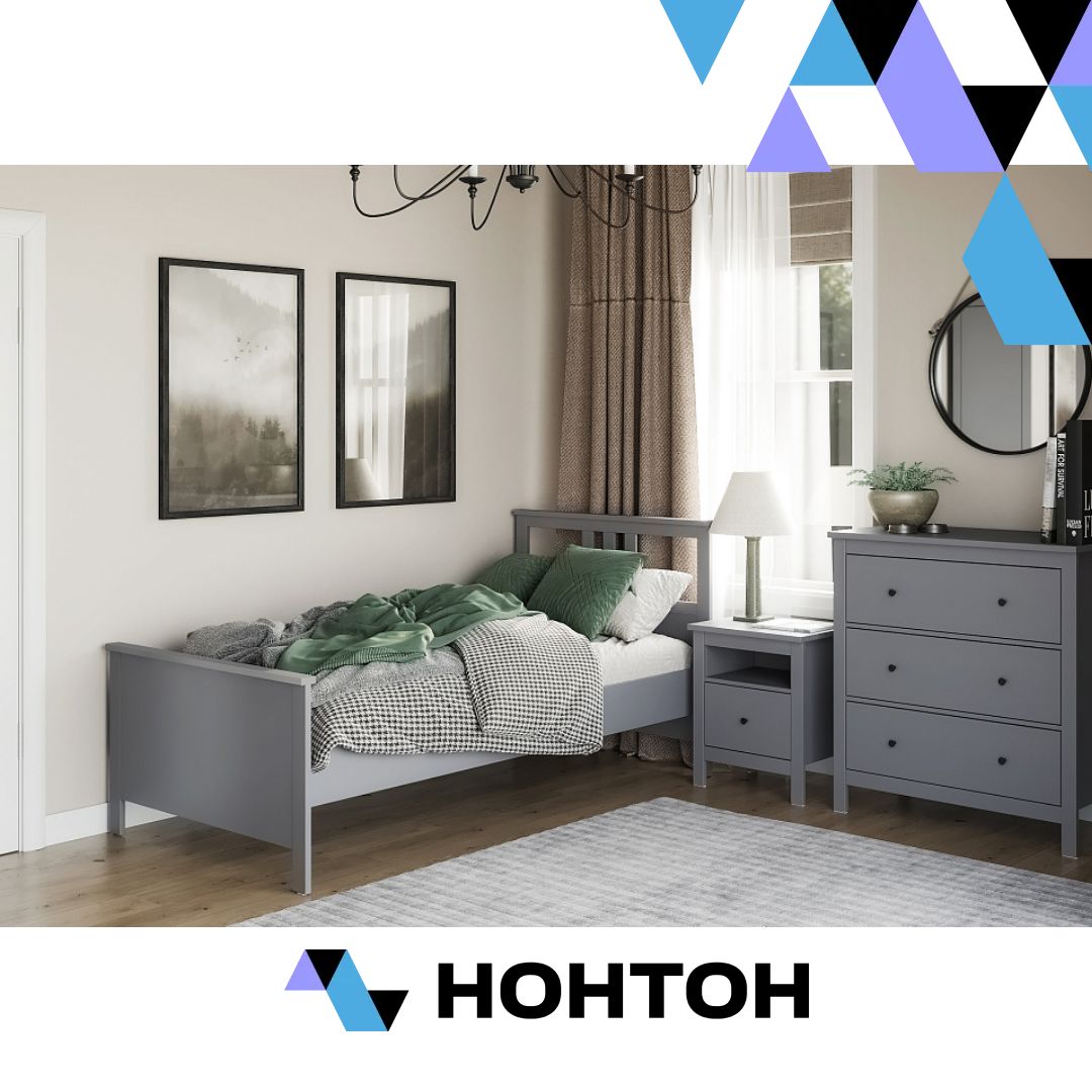 Спальня Сага № 1 серая