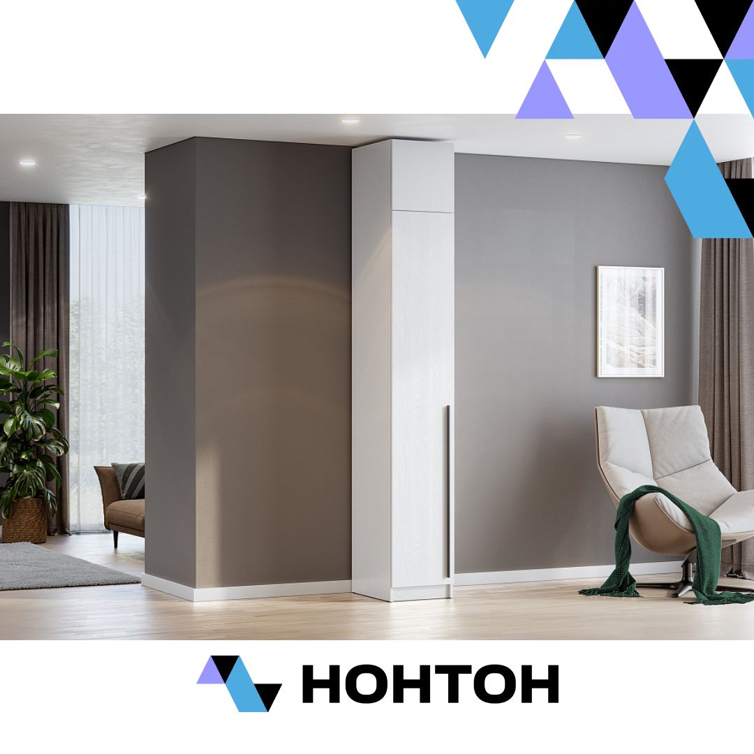 Шкаф Берген с антресолью белое дерево