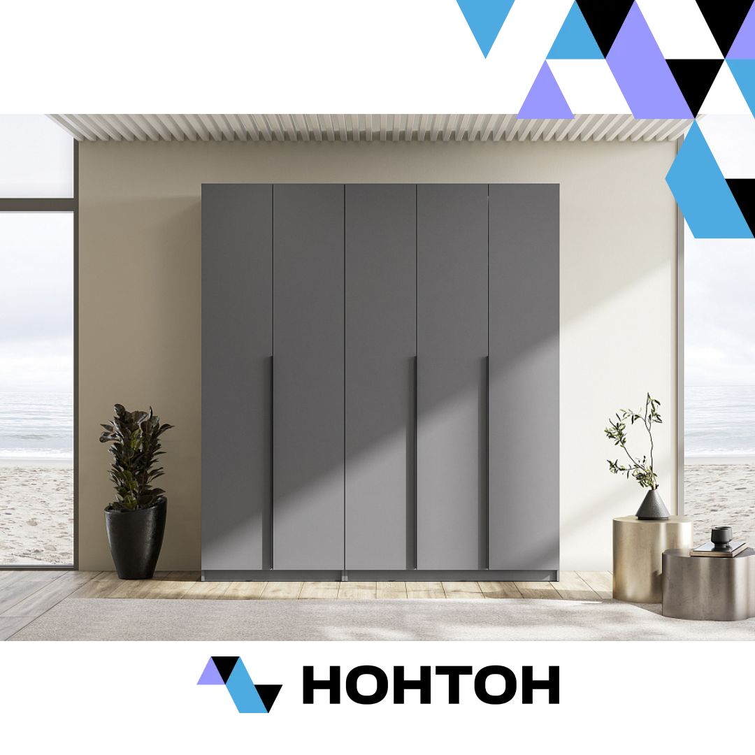 Комплект шкафов Тивина 2 м графит серый