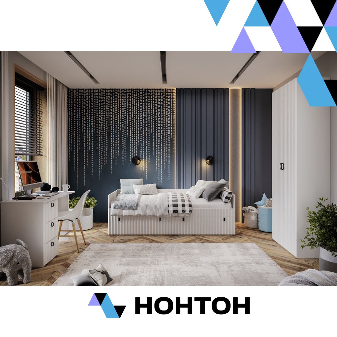 Детская №1 Тиффани белый снег / белый софт