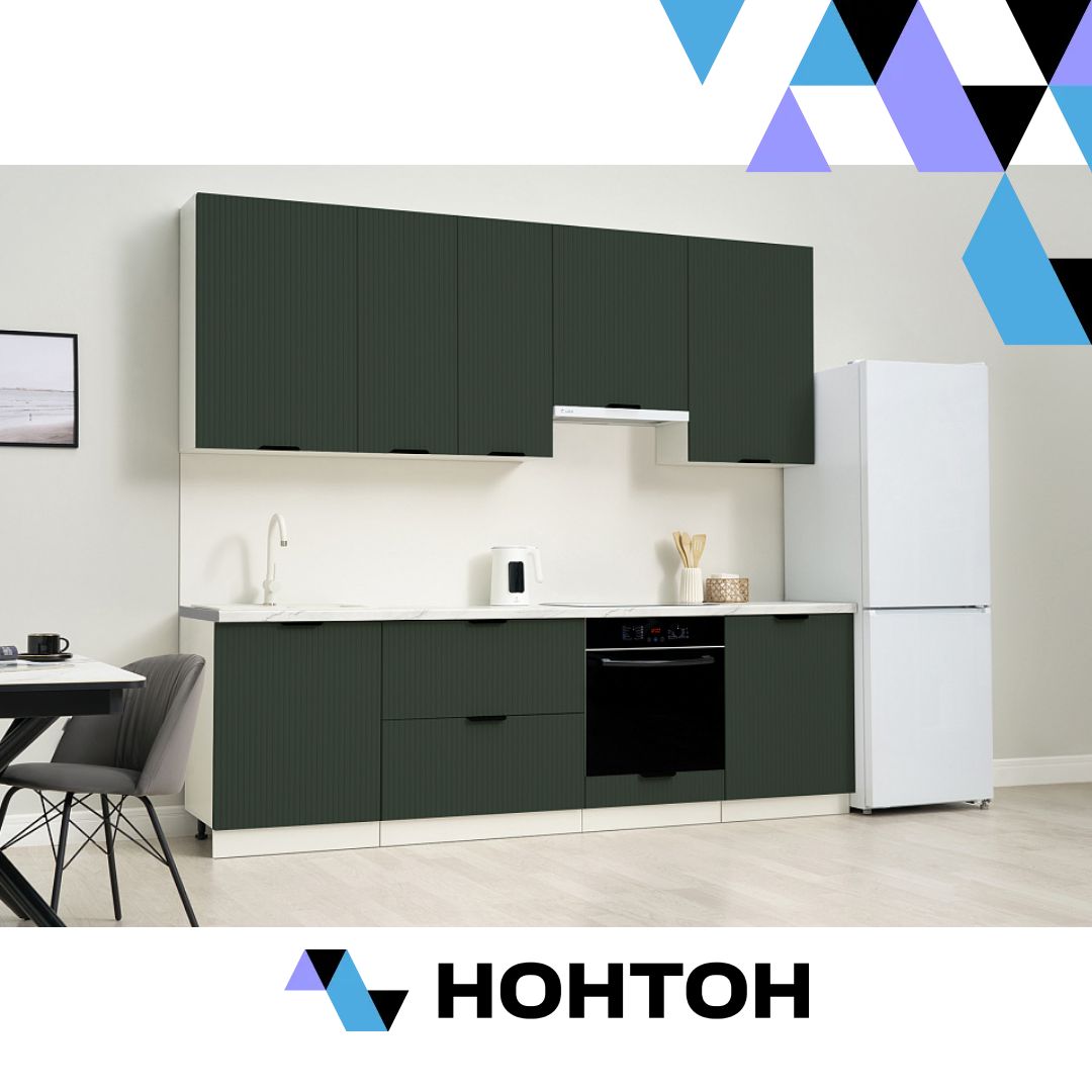 Кухня Норд Line софт пихтовый зеленый