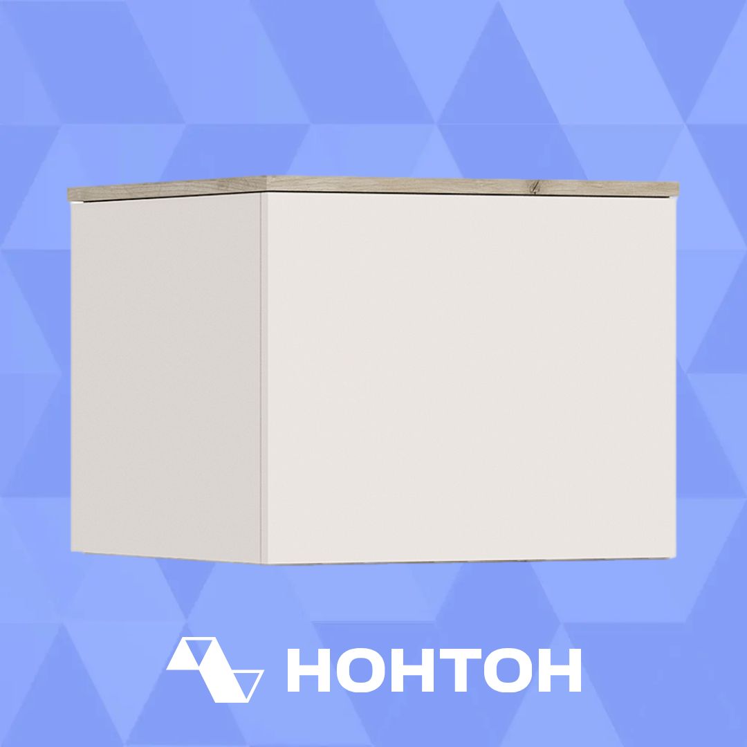 Антресоль к пеналу угловому Норд дуб крафт серый / кашемир