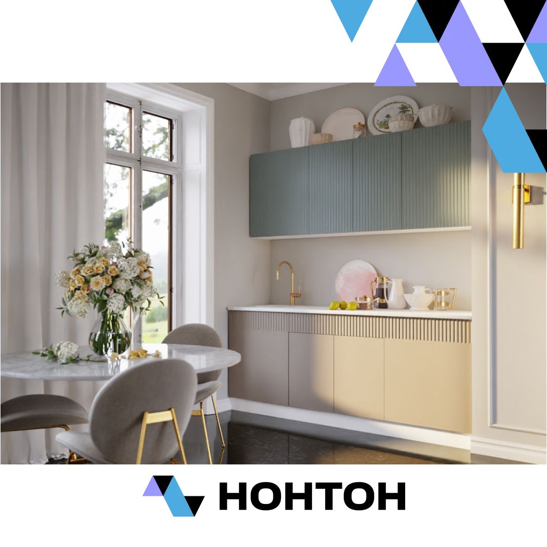Кухня Оливия 2.0 м шарли бриз / шарли мокко