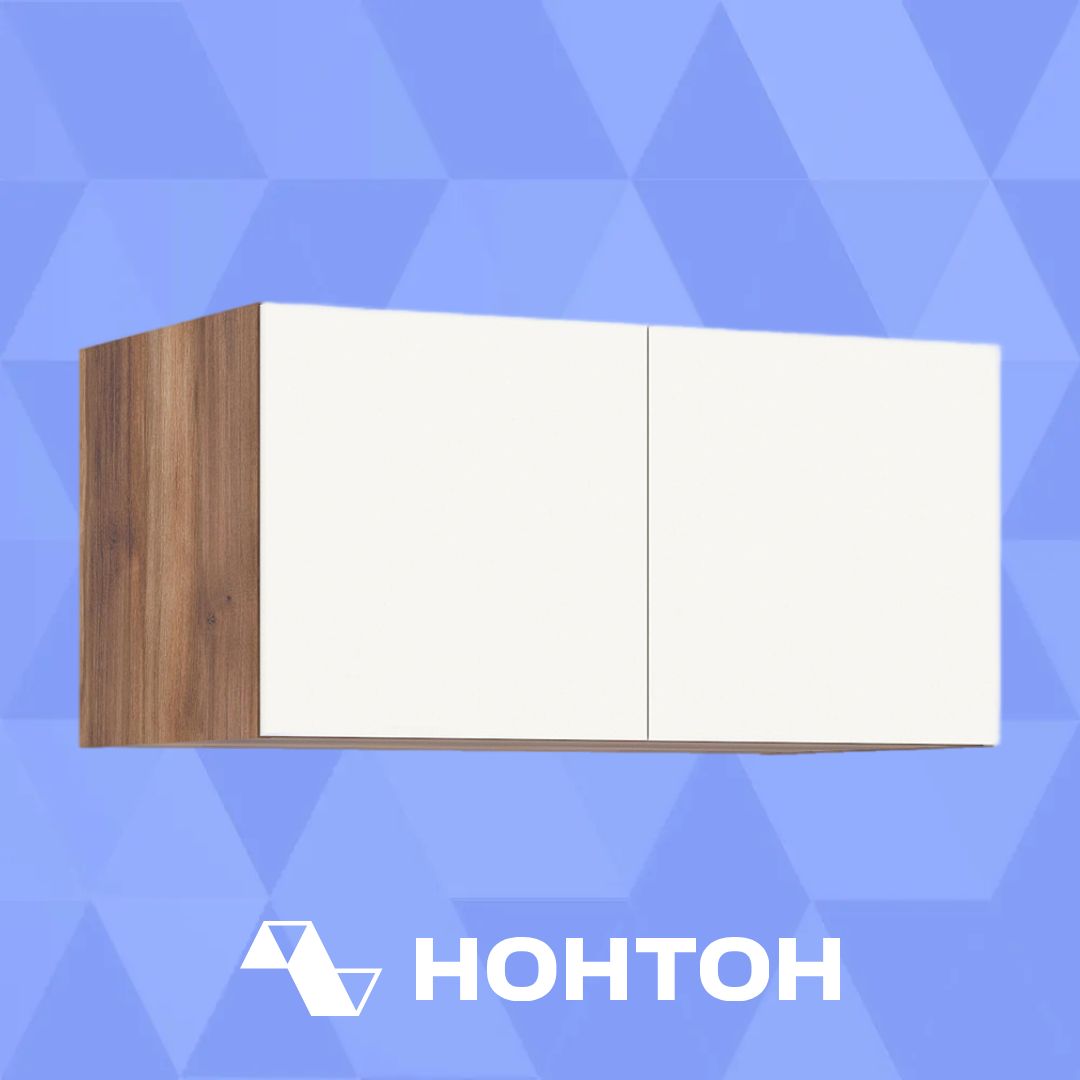 Антресоль двухдверная Тризиль дуб барокко / белый