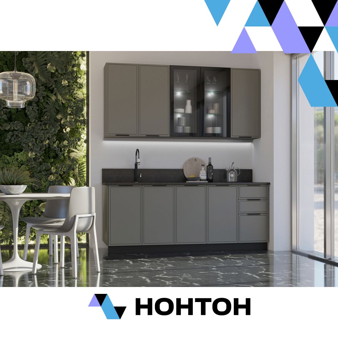 Кухня Николь 2.0/900 м холст вулканический