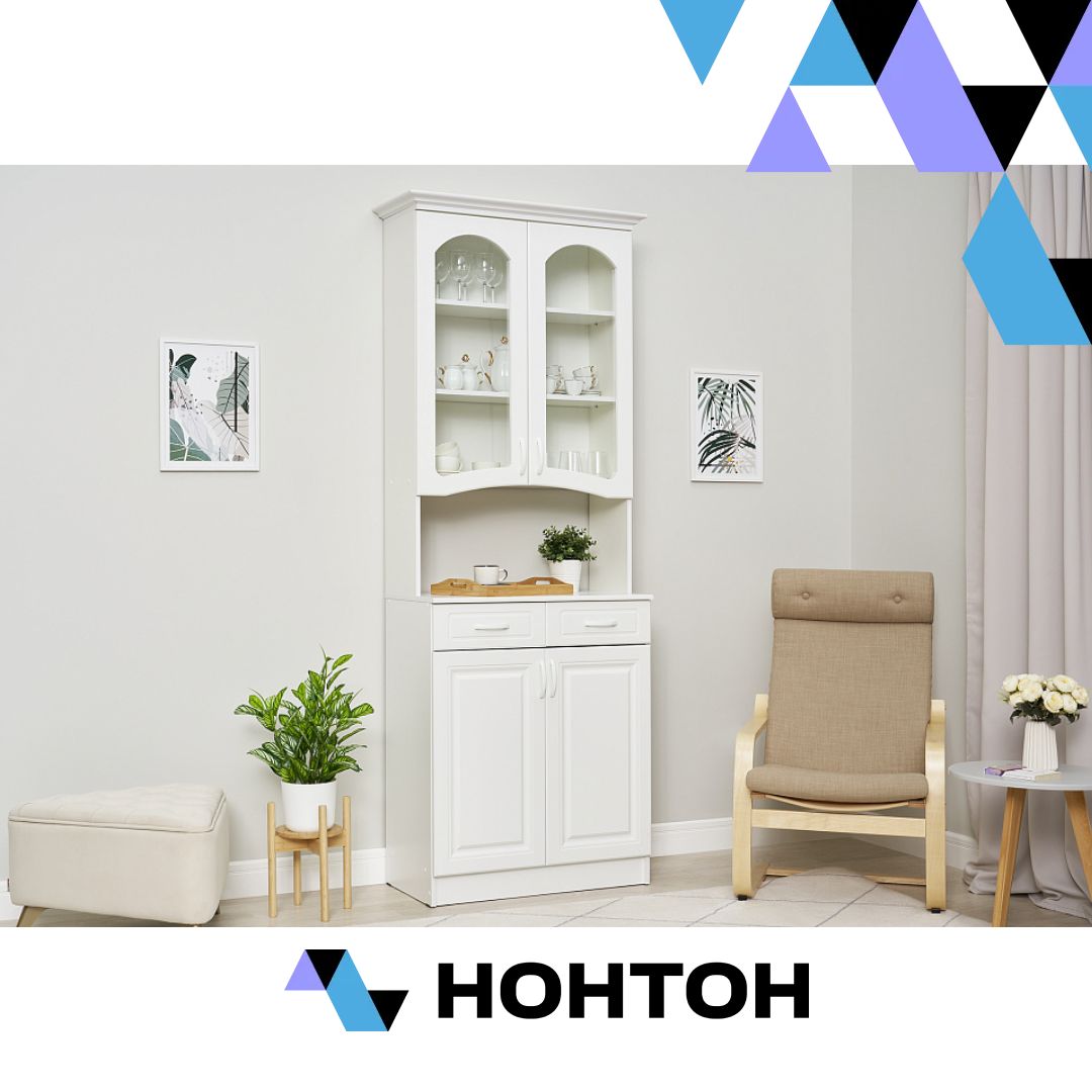 Буфет Констанция 2-х створчатый белый