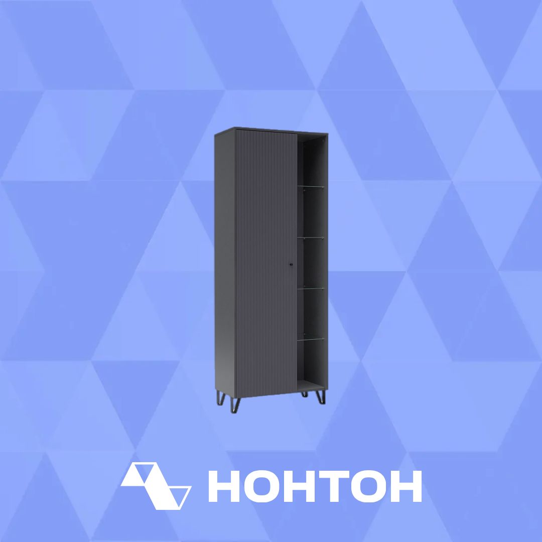 Шкаф Оливия графит / графт софт