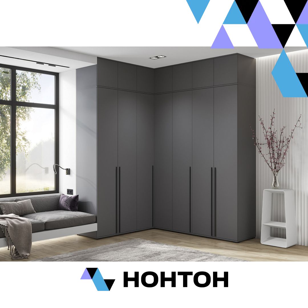 Комплект шкафов с антресолью Норд №4 графит