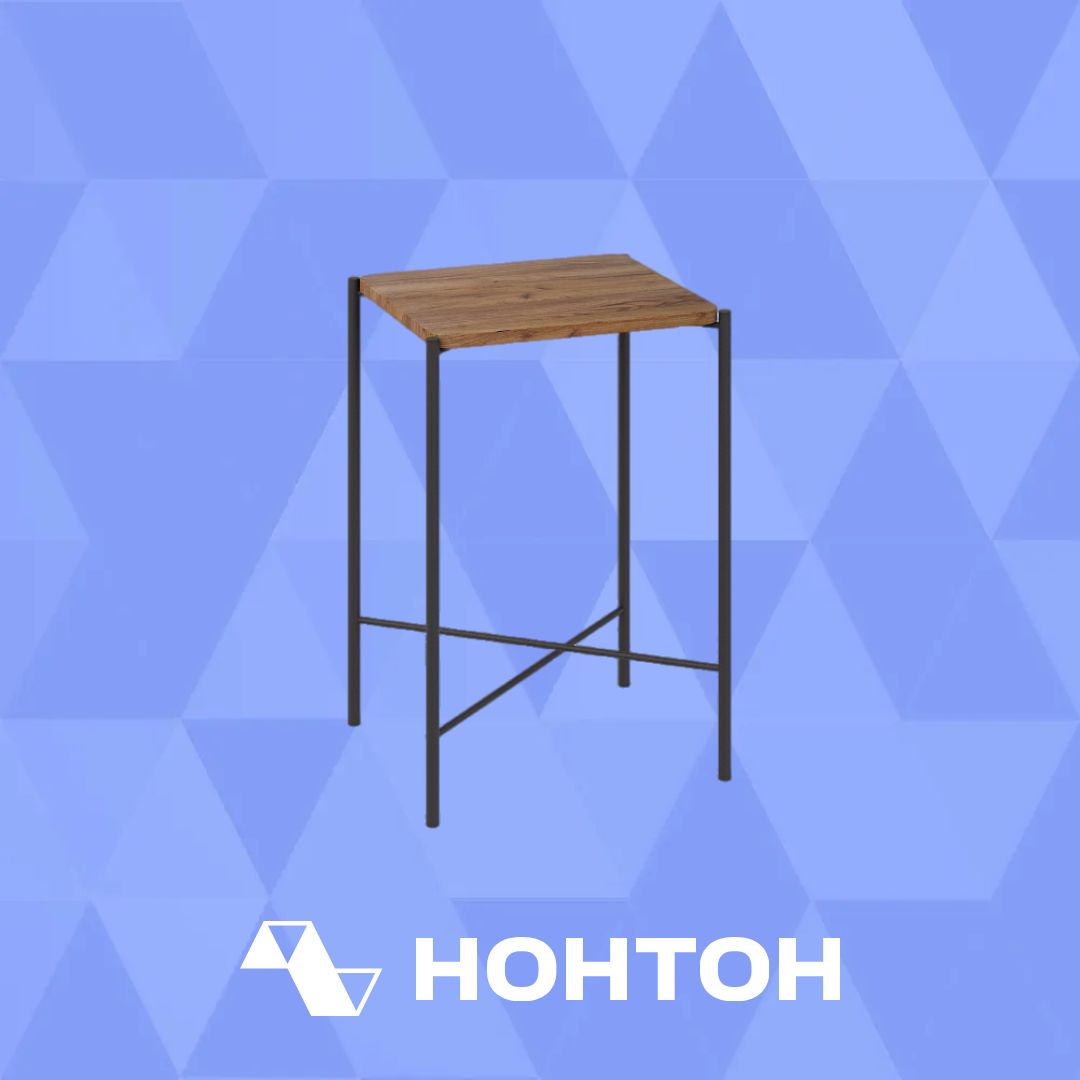 Стол журнальный Лори черный / вяз браун