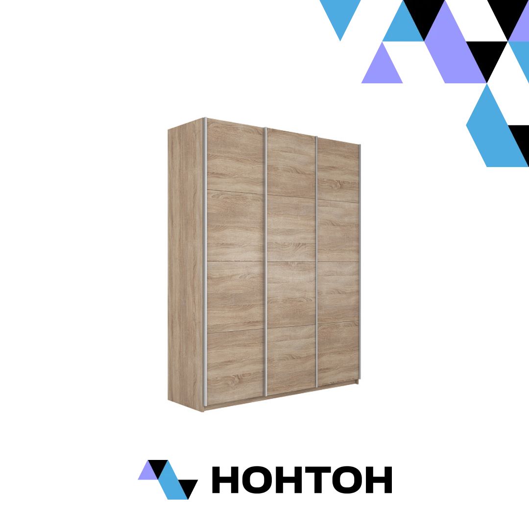 Шкаф-купе 3-х створчатый Прайм сонома
