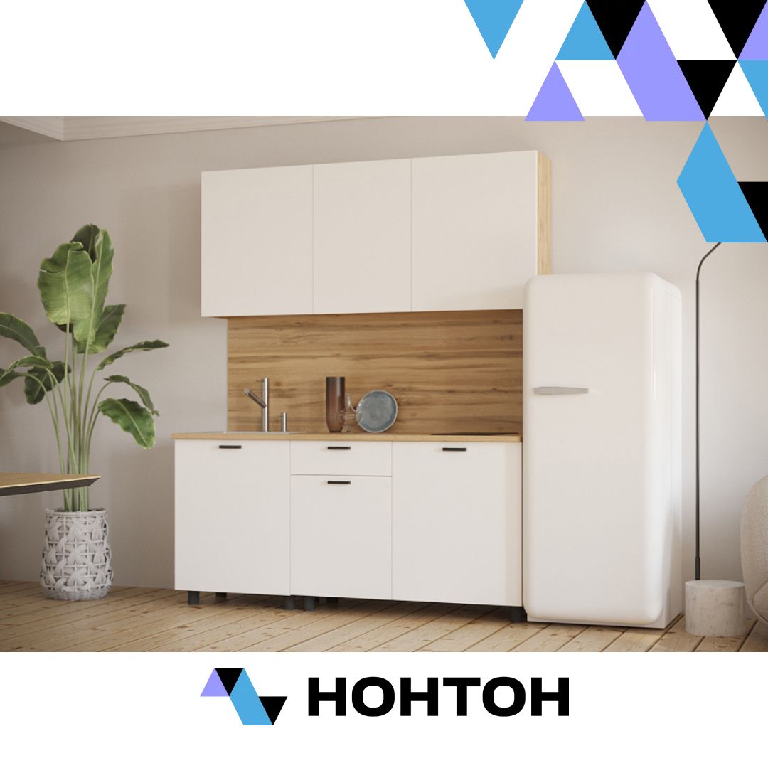 Кухня Норди 1.7 м белый