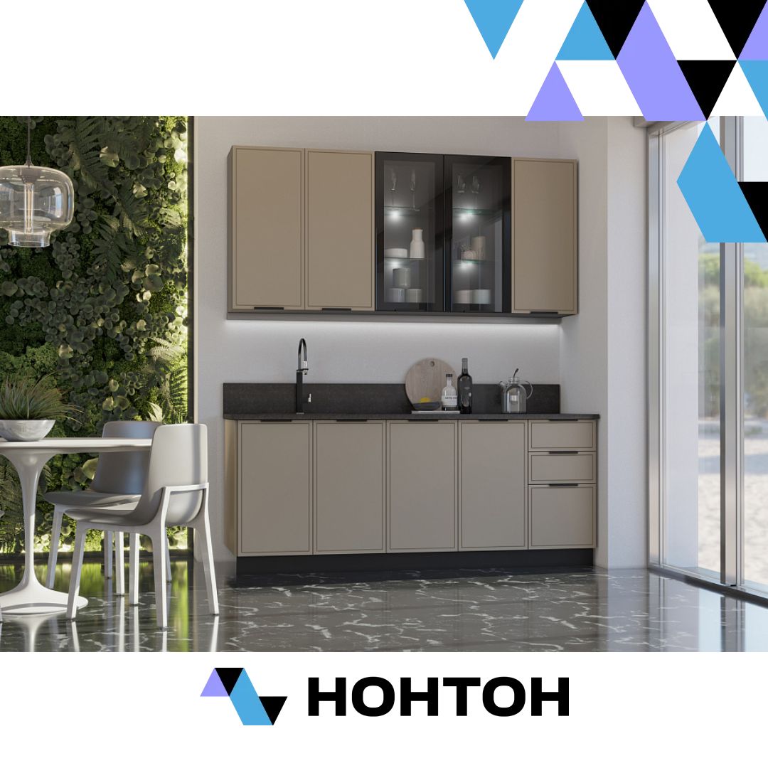 Кухня Николь 2.0/900 м холст латте