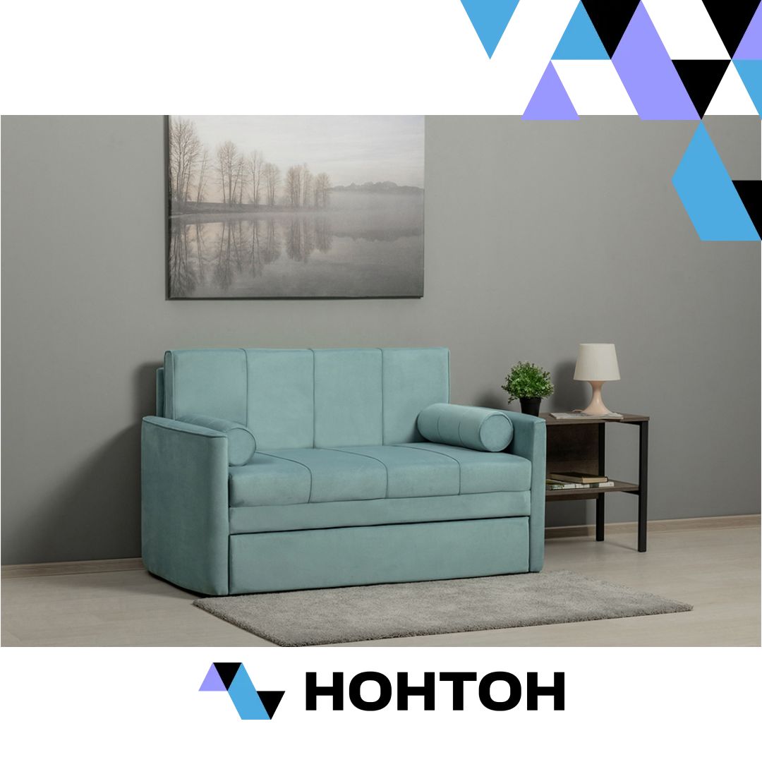 Диван выкатной Мелани бирюзовый