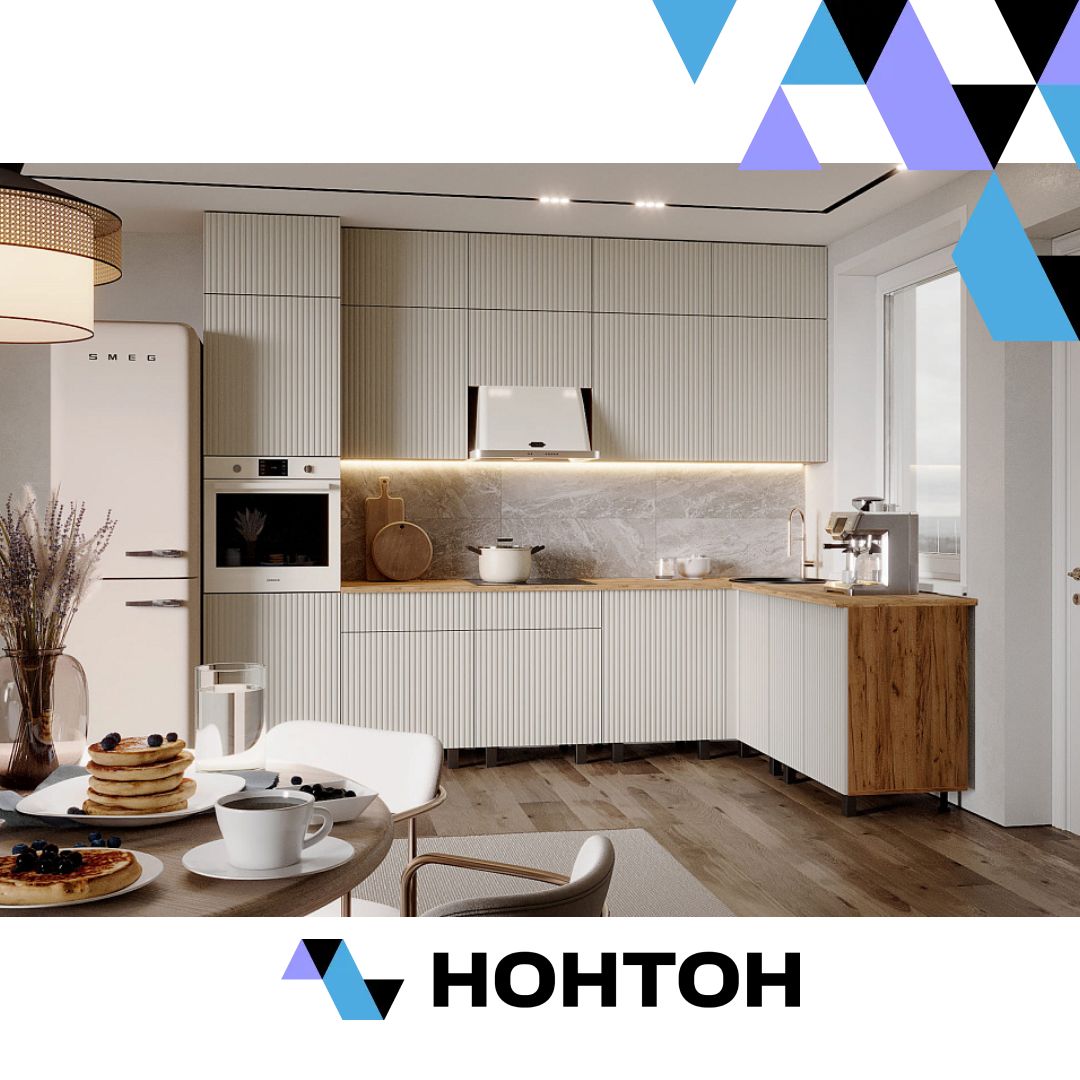 Кухня угловая Оливия New 3.0х1.8 м Компоновка №3 кашемир