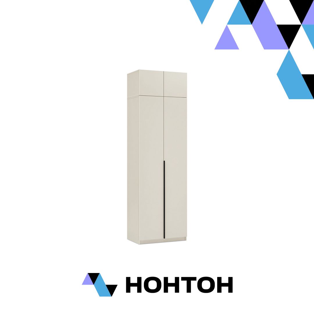 Шкаф 2-х створчатый Тивина с антресолью меланж