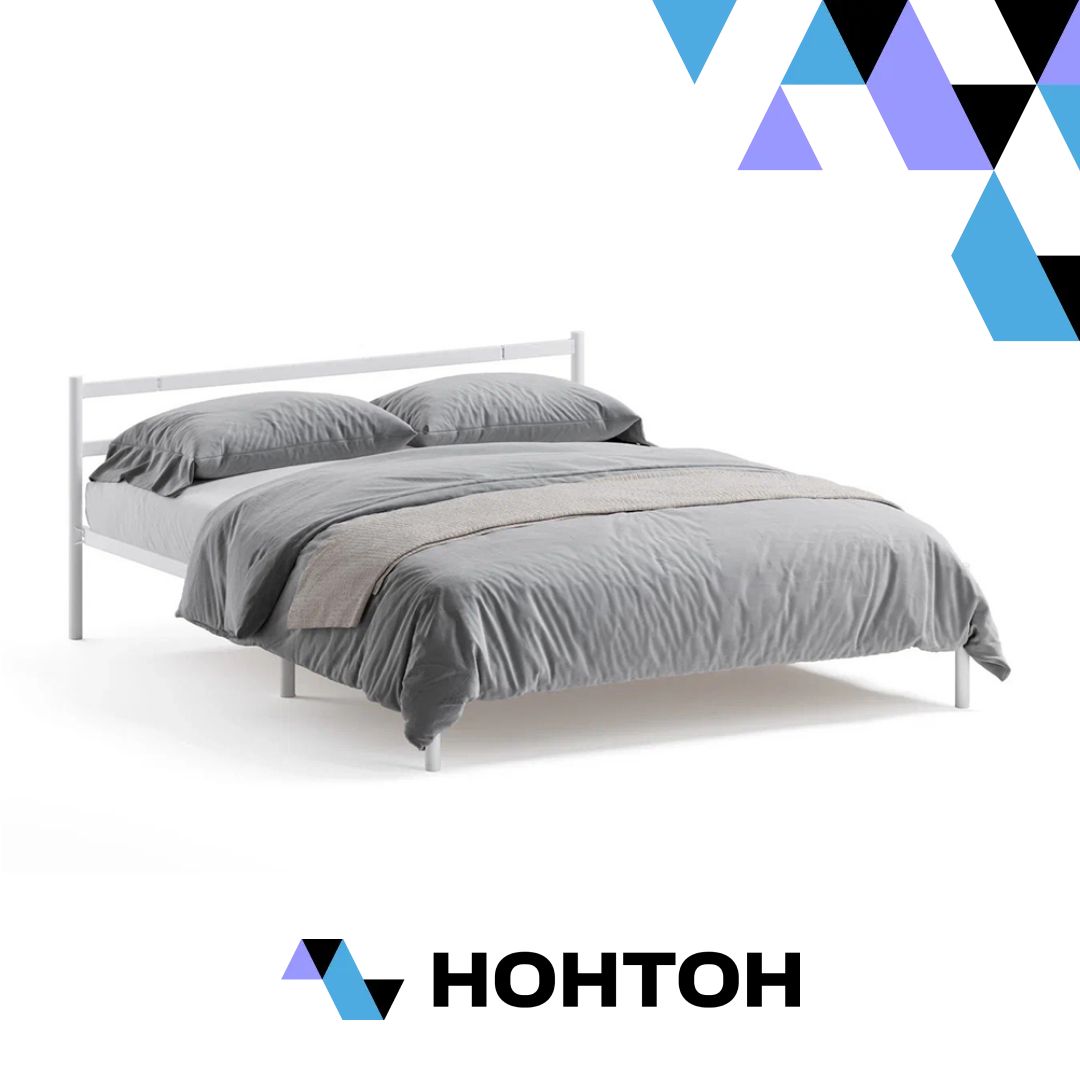 Кровать двуспальная Мета белая