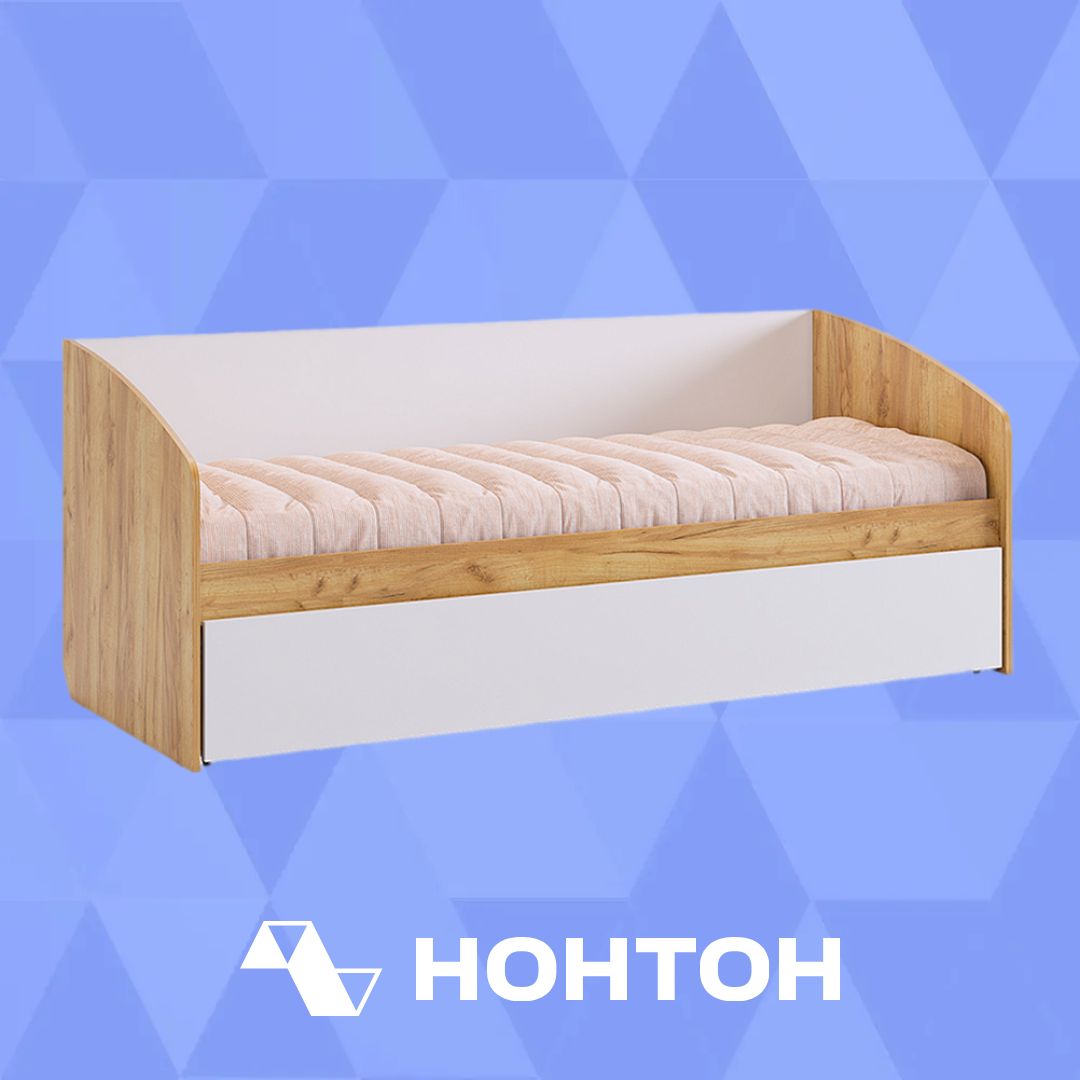 Детская кровать Форсаж дуб крафт золотой / белый