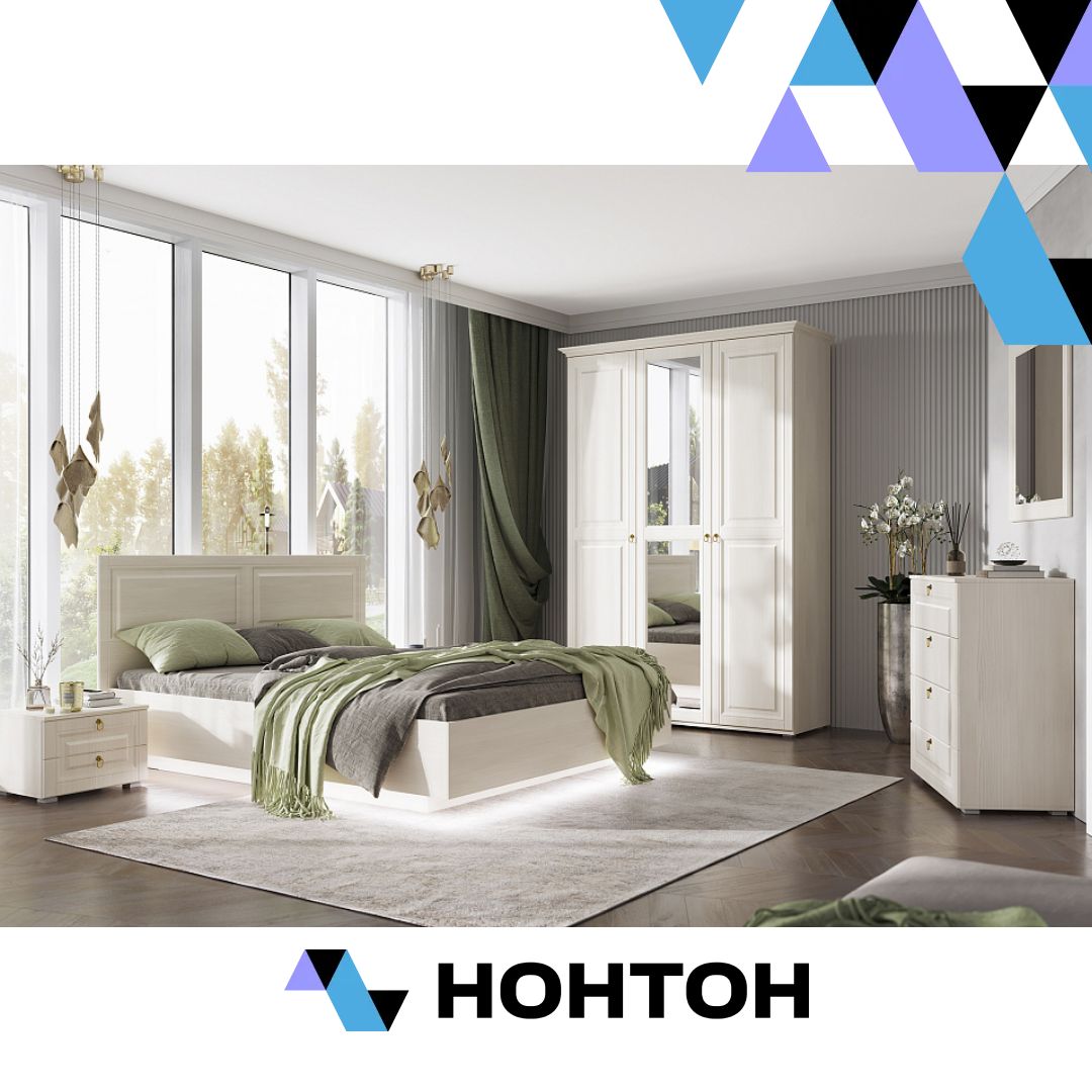 Спальня Престиж-1 сандал светлый