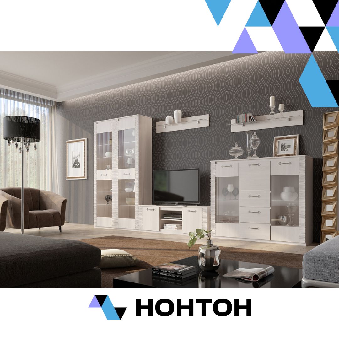 Гостиная Элана 1 бодега белая