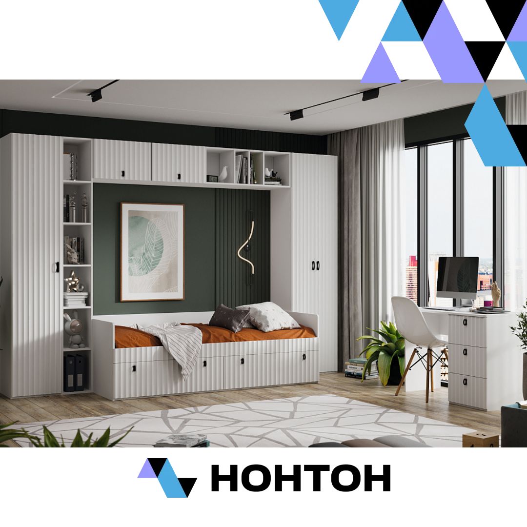 Детская №3 Тиффани белый снег / белый софт